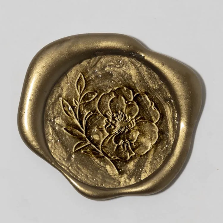 Sceau à cire 'Fleur' (1pc) 