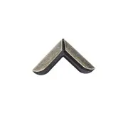 Einfache Metallecken 'Silber' (16 Stk.)