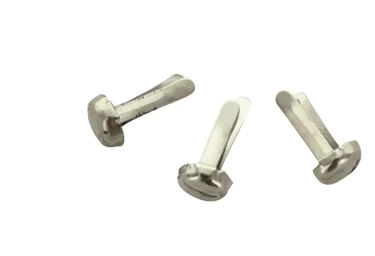 Attaches parisiennes 4mm 25pcs 'Argent' 
