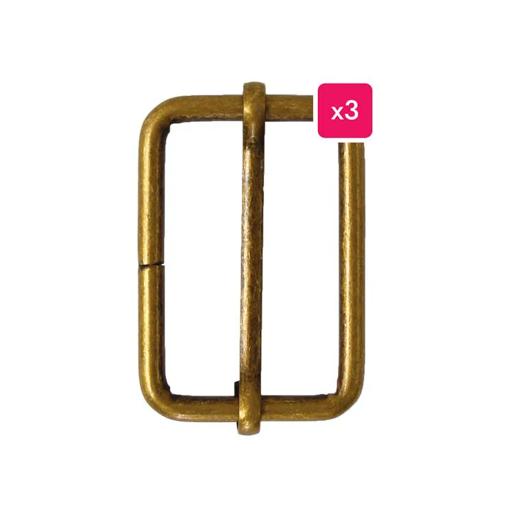 G&uuml;rtelschnallenverschluss 'Bronze' (3 Stk.)