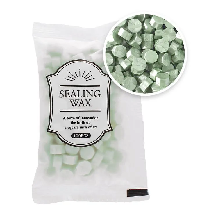 Pastilles de cire 'Vert pastel' (100pcs)