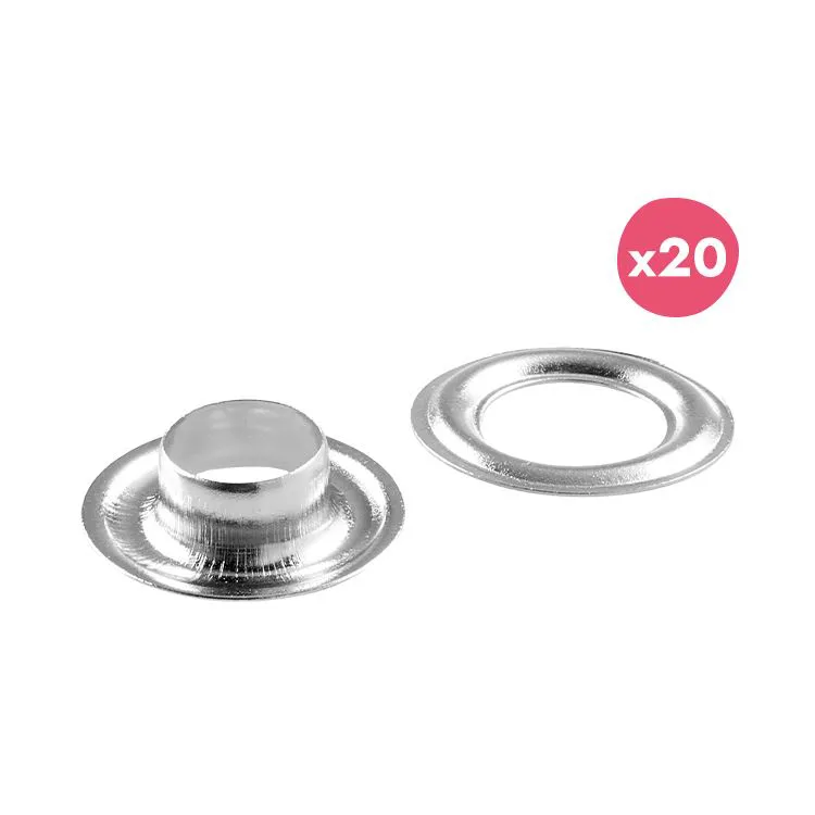 &Ouml;sen 5 mm 'Silber' (20 Stk.)
