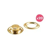 Oeillets 3mm 'Or' (20pcs)