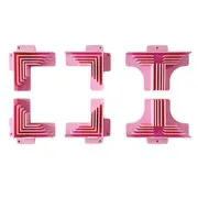 Outils de cartonnage rose (6pcs)