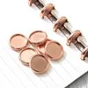 Bindescheiben 'Metallisch Rosagold' (18 mm - 12 St