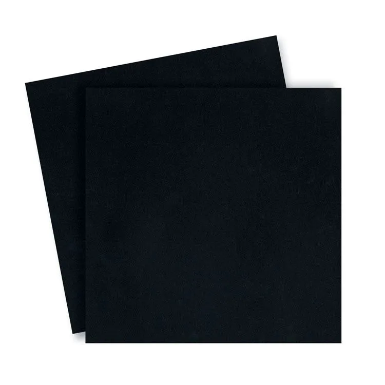 Duo de couvertures en plexi 31x31 cm 'Noir' 