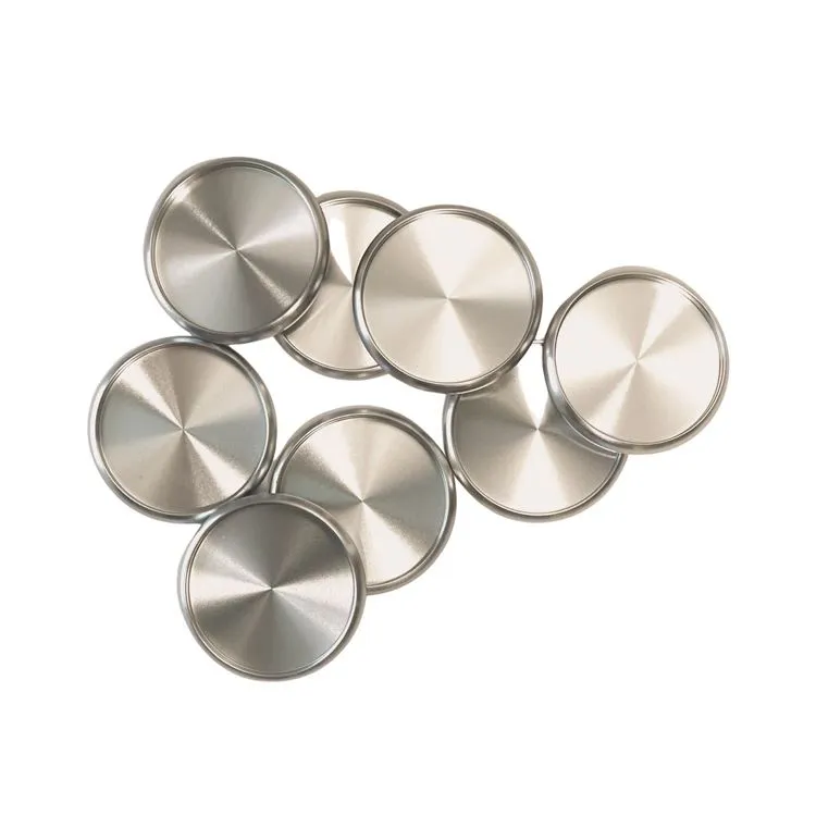 Bindescheiben 'Metallic Silber' (24 mm - 12 Stk.)