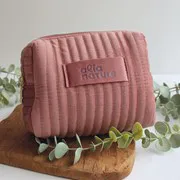 Kosmetiktasche 'Alia Nature' - Rosa Samt