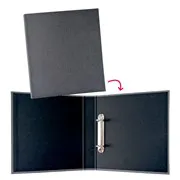 Ringordner 'Anthrazit Stoff' (A5)