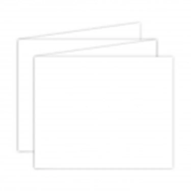 Feuillet accordéon 'Blanc' (horizontal) 