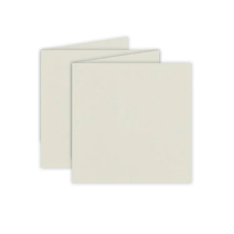 Feuillet accordéon 15x15 'Gris perle' (4 volets)