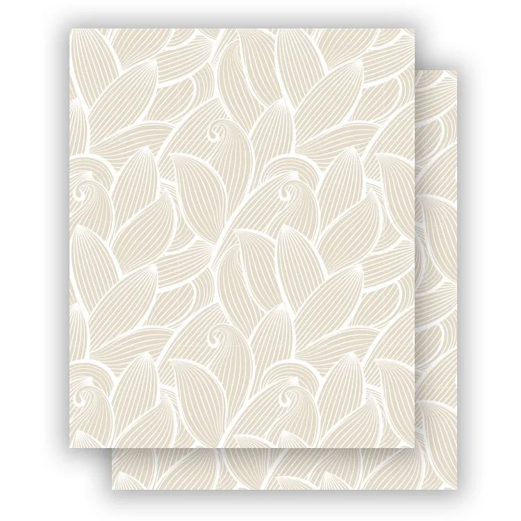 Leporello-Cover 'Blumiges Beige'