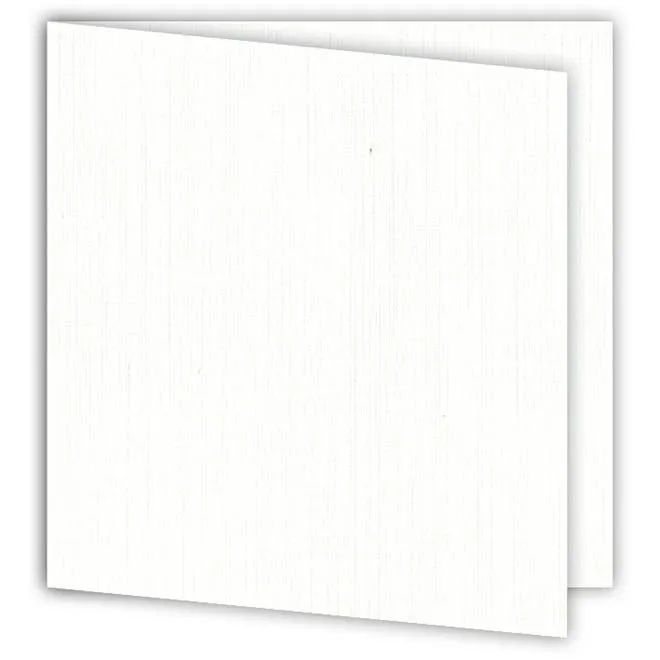 Kartenset 15x15 'Wei&szlig;' (6 Stk.)