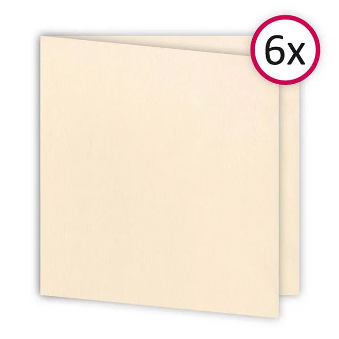 Kartenset 15x15 'Natur' (6 Stk.)