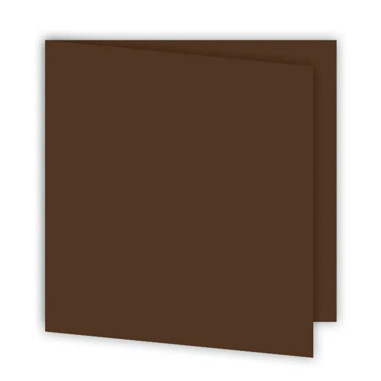 Kartenset 15x15 'Schokolade' (6 Stk.)