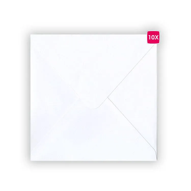 Umschl&auml;ge 15x15 'Weiss' (10 Stk.)