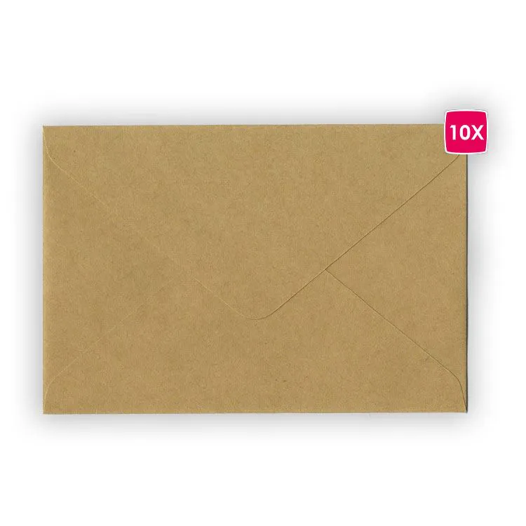Umschl&auml;ge 10x15 'Kraft' (10 Stk.)