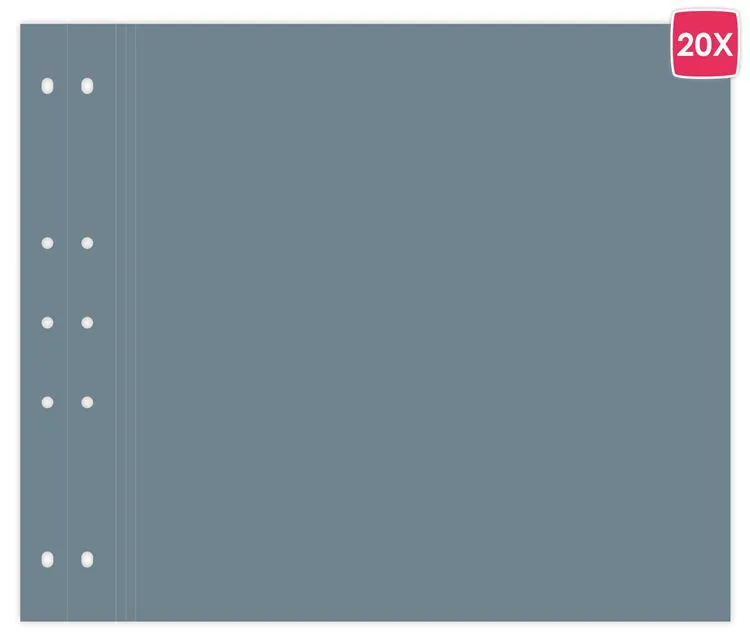 Pages tendance 30x30 'Bleu Fuji' 