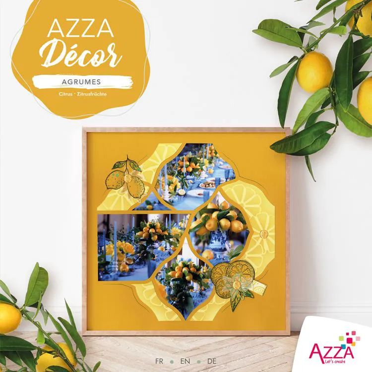Livre Azza d&eacute;cor 'Agrumes' 