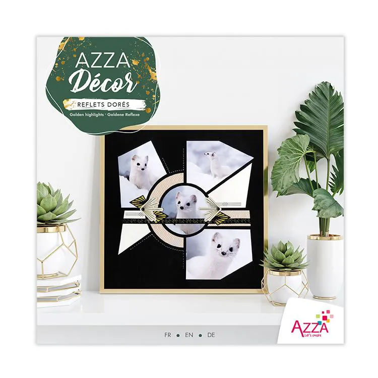 Livre Azza D&eacute;cor 'Reflets dor&eacute;s'