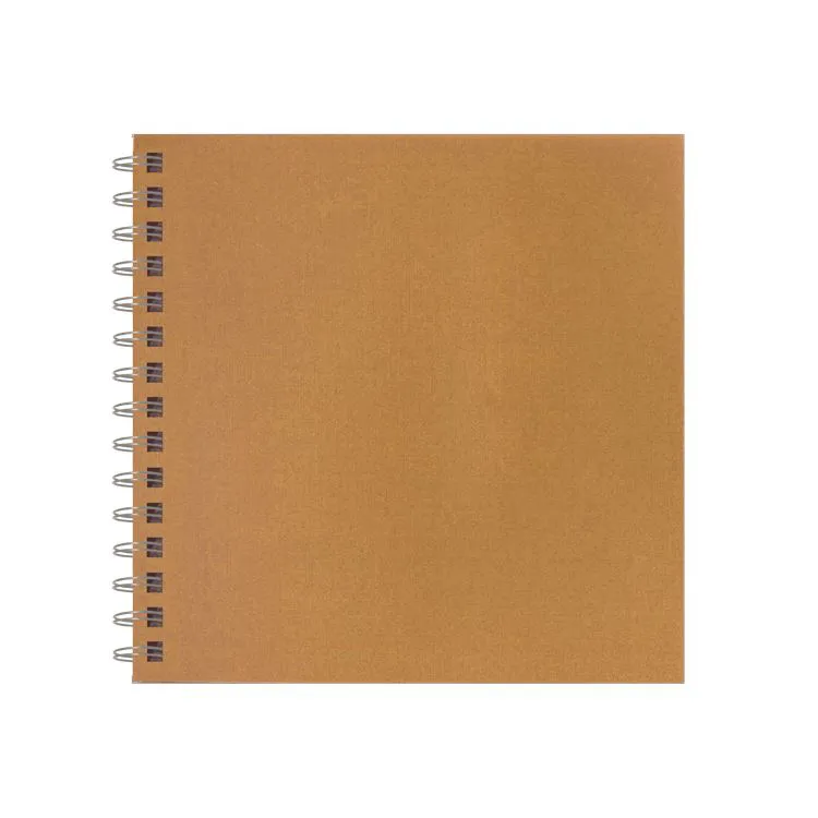 Cahier relié 20x20cm 'Kraft' 