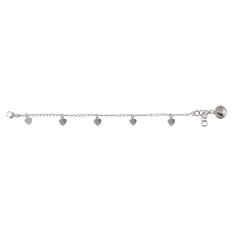 Armband mit Herzanh&auml;ngern