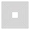 Matrices de découpe 'Carrés concentriques 3 à 12cm