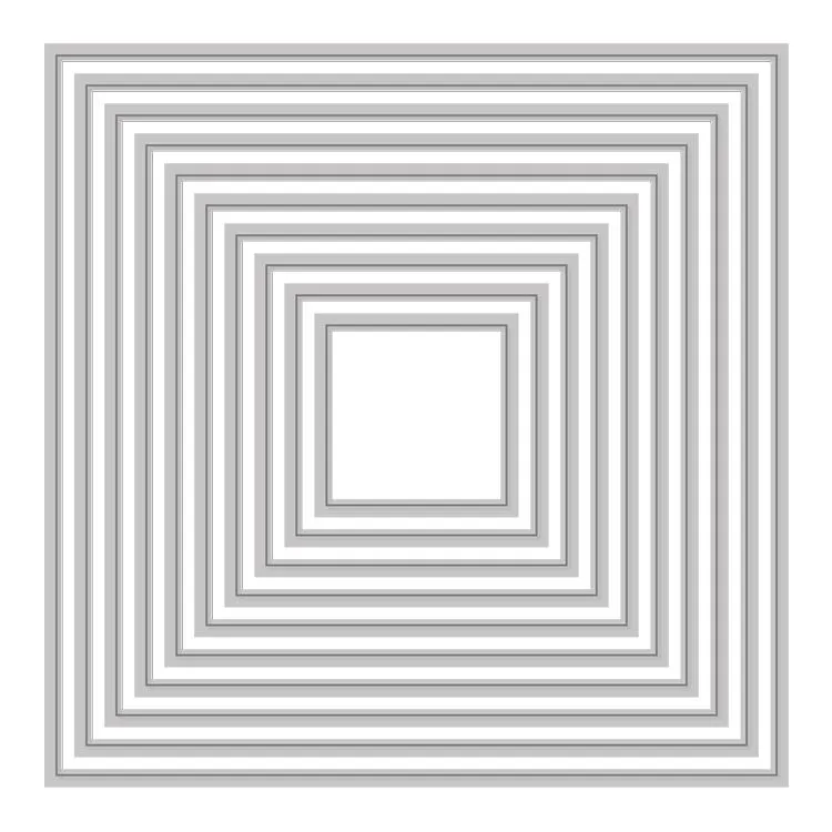 Konzentrische Stanzformen 'Quadrate' (3-12 cm)