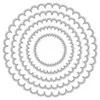 Matrices 'Ronds concentriques festonnés 4-12cm'
