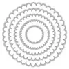 Matrices 'Ronds concentriques festonnés 3-11cm'