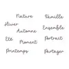 Matrices de découpe 'Petits mots'