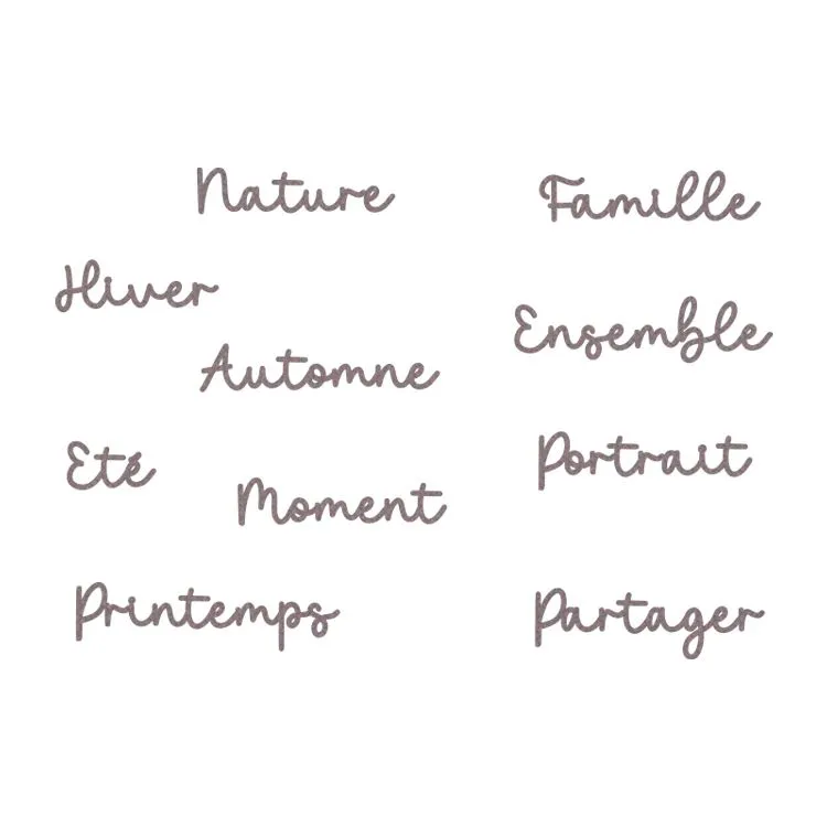Stanzformen 'Petits mots'