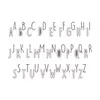 Matrices de découpe 'Alphabet titre'