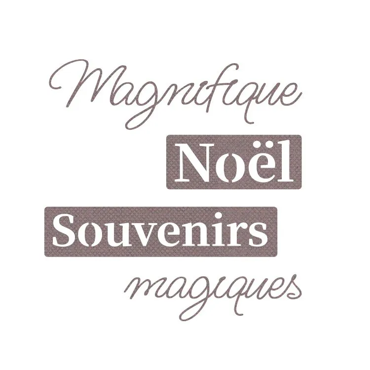 "	Stanzformen 'Mon plus beau No&euml;l'"