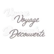 Matrices de découpe 'Mots voyage'