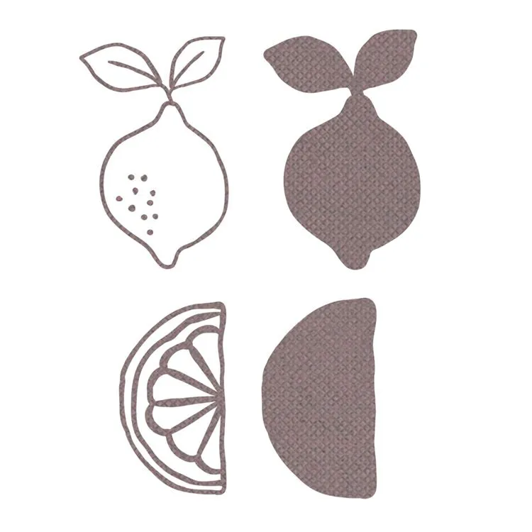 Matrices de d&eacute;coupe 'Agrumes'