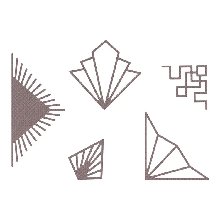 Matrices de d&eacute;coupe 'Reflets dor&eacute;s'