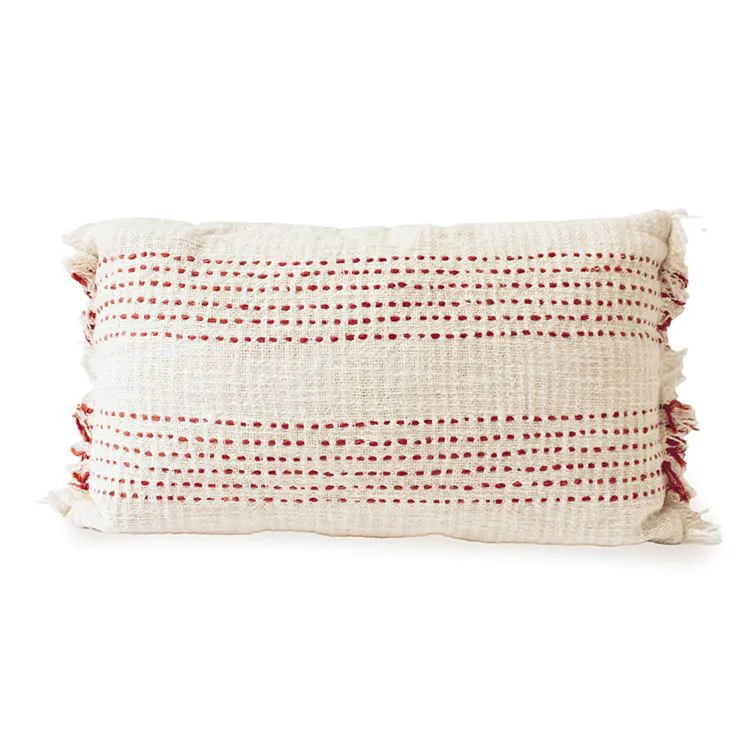 Coussin coton brod&eacute; - Terra Cotta