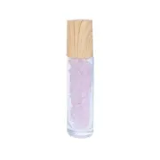 Roll-on aus Glas 10 ml ' mit Rosenquarz-Steinen