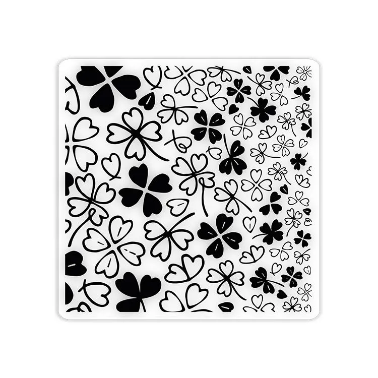 Classeur de gaufrage 'chance' (15x15cm)