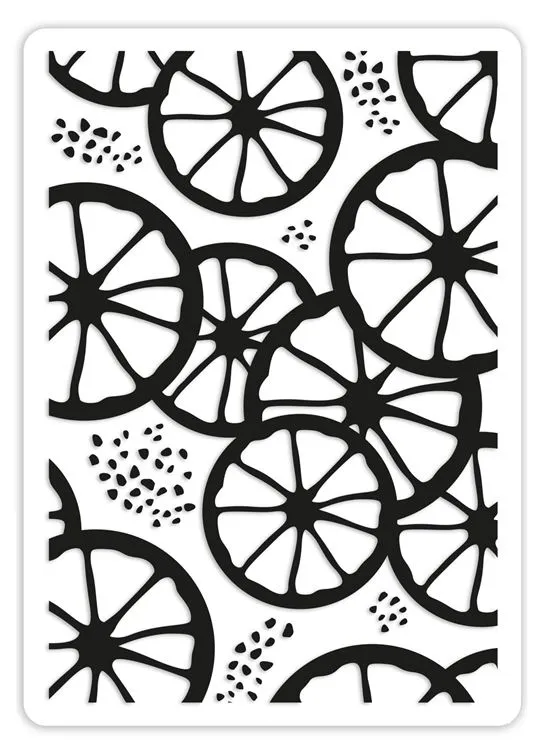 Classeur de gaufrage 'Agrumes' (A6)