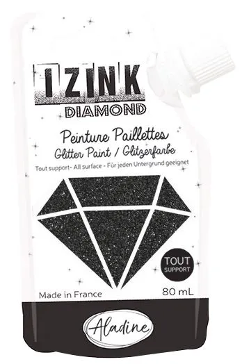 Glitzer Strukturpaste 'Schwarz'