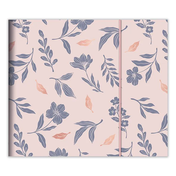 Classeur pochettes rangement 'Fleur bleue' 30x30