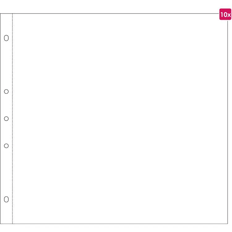 10 Einsteckh&uuml;llen Kollektion 1 (30x30) - 1 Fach