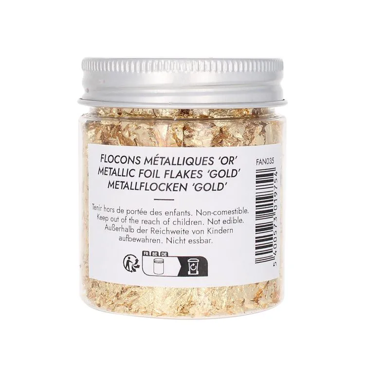 Metallflocken 'Gold'