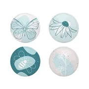 Badge 'Faune et flore' (2,5cm - 4pcs)