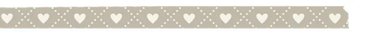 Washi tape 'Coeurs' 8mmx8m 