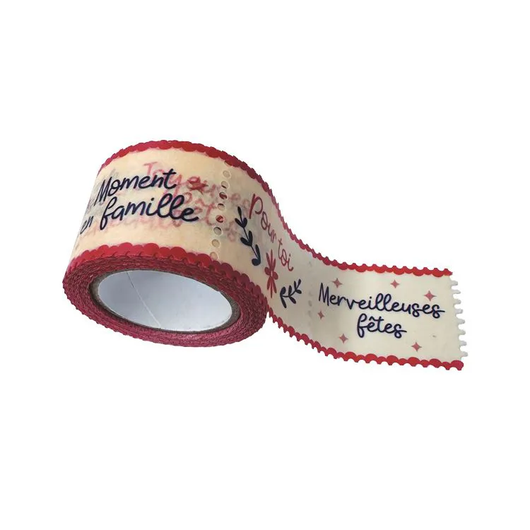 Washi tape timbres 'Noël alsacien' 25mmx8m (perfo)