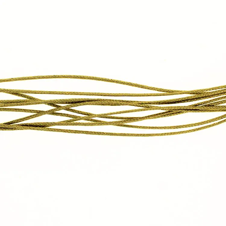 Glitzernde Wachskordel 'Gold' (1mmx10m)