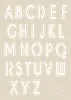 Dekorschablone 'Buchstaben' (1 Stk.)